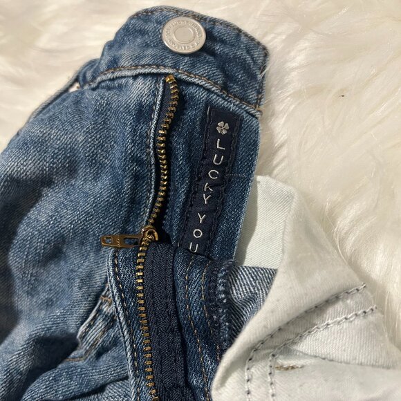 LUCKY BRAND Denim ripped shorts SIZE 0/25 - Picture 8 of 9